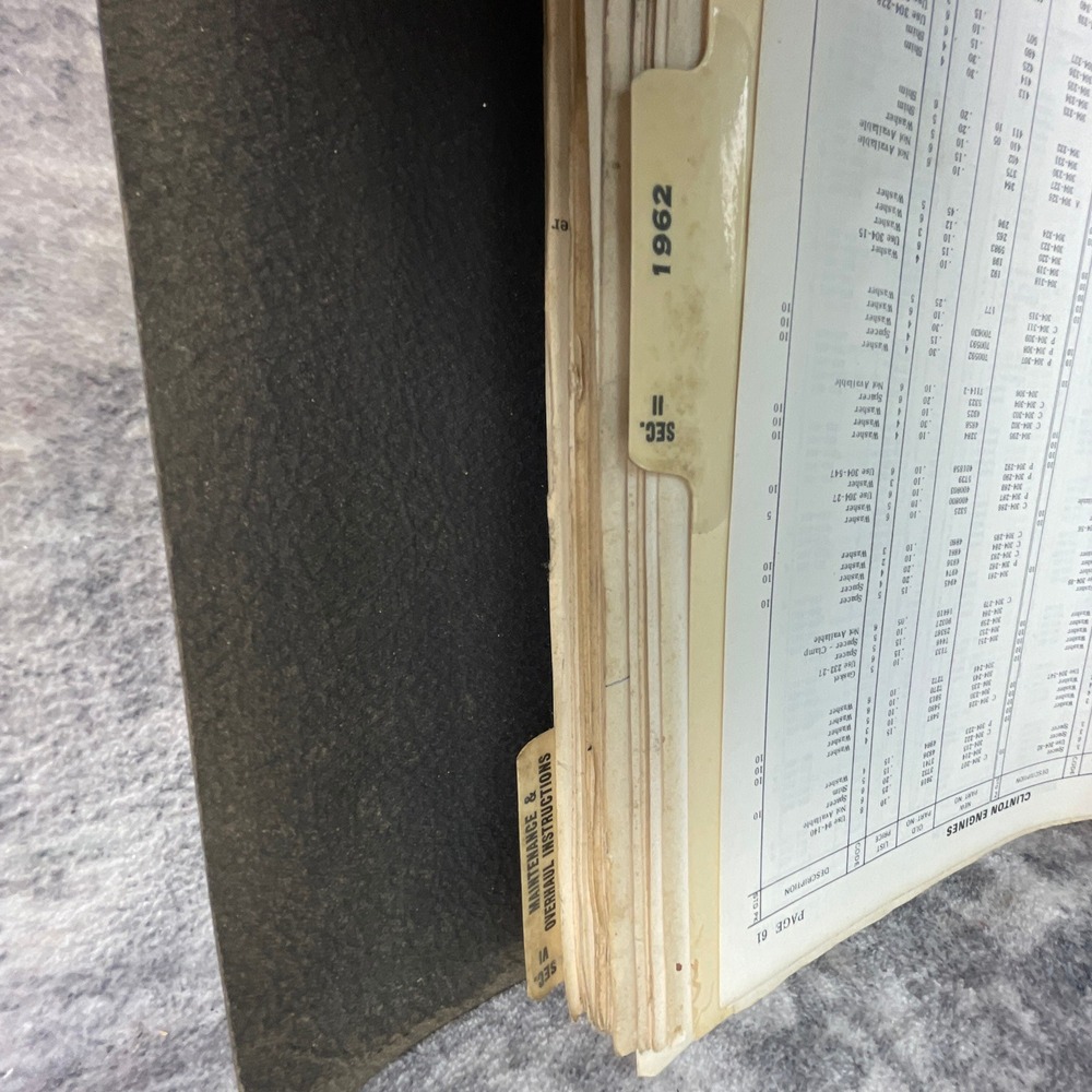 Vintage Clinton Engines Sales Service Technical Maintenance Manual Parts‎ List - Picture 4 of 8